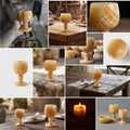 Hand-Carved Egyptian Alabaster Incense Burner & Candle Holder – Luxury Natural Stone Home Decor