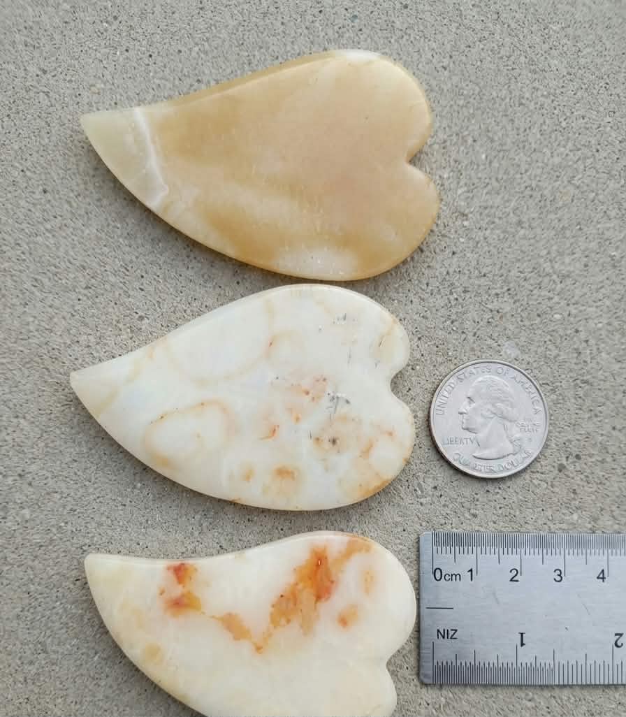 lNile Alabaster Hearts - Signature Set of 5