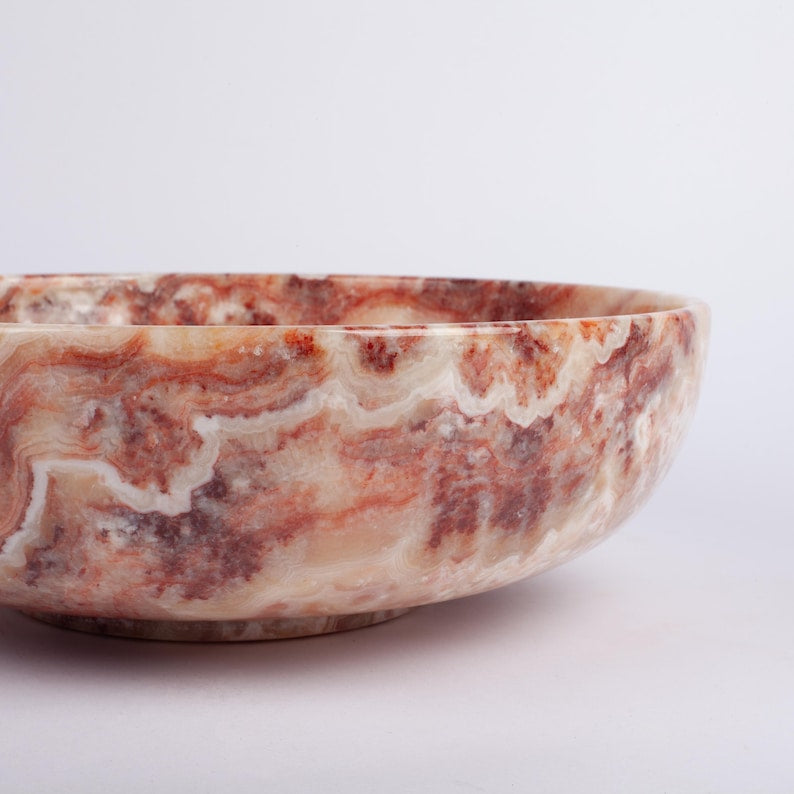 The Heritage Amber Alabaster Urn Vase