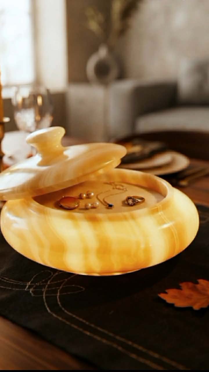 LUXURIOUS EGYPTIAN ONYX JEWELRY BOX