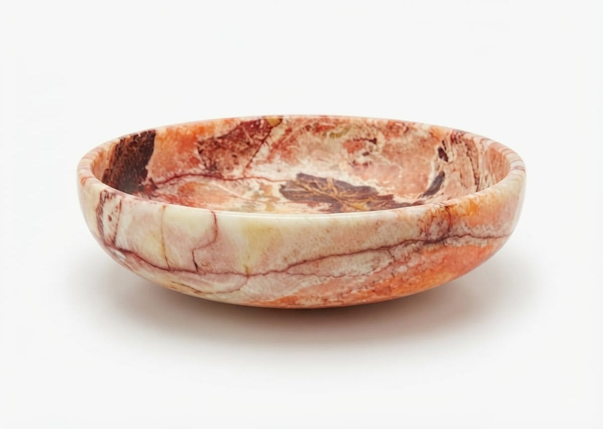 The Heritage Amber Alabaster Urn Vase