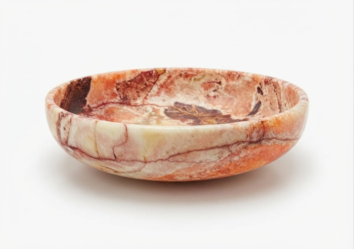 The Heritage Amber Alabaster Urn Vase