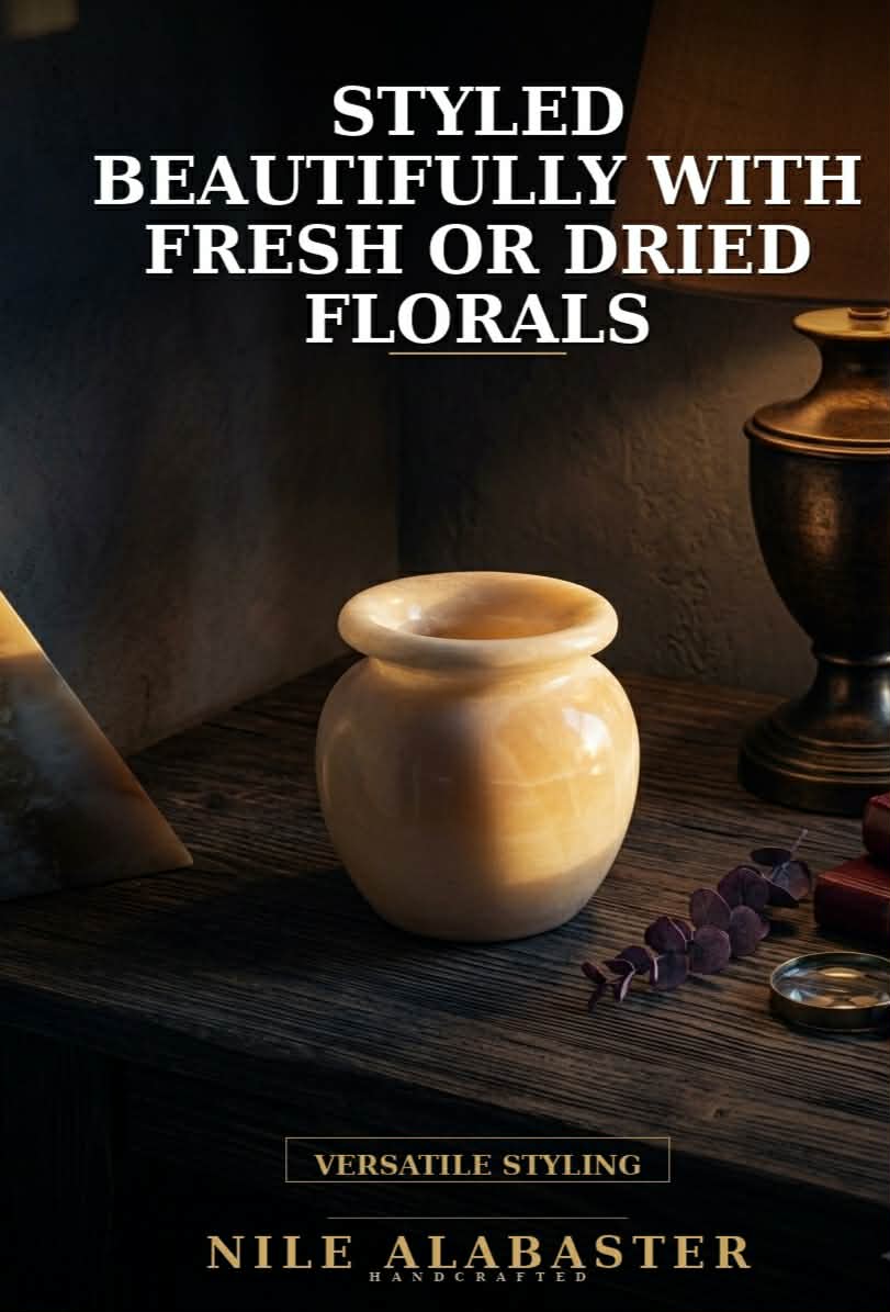 Handcrafted Onyx Mini Vase – Natural Stone Decorative Pot | Unique Home Accent