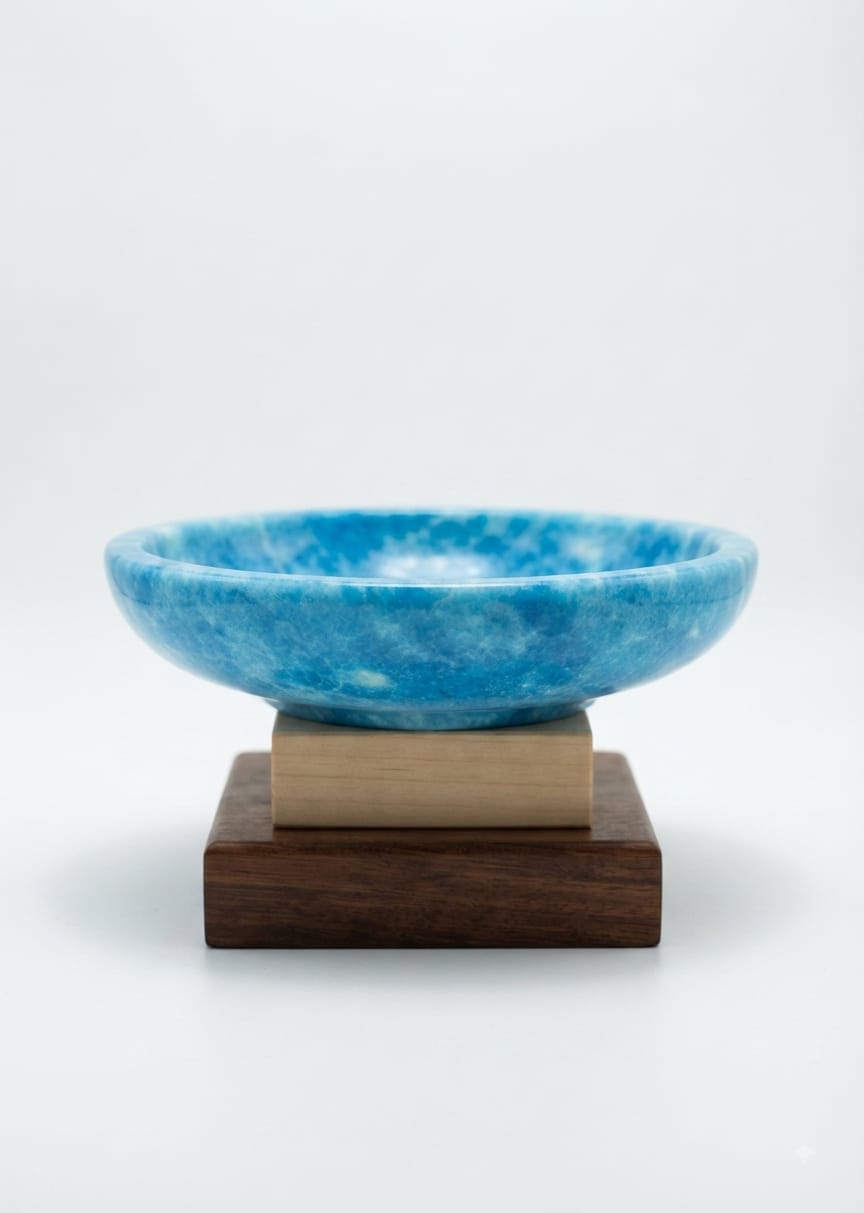 ONE-OF-A-KIND HANDCRAFTED EGYPTIAN ALABASTER ASHTRAY