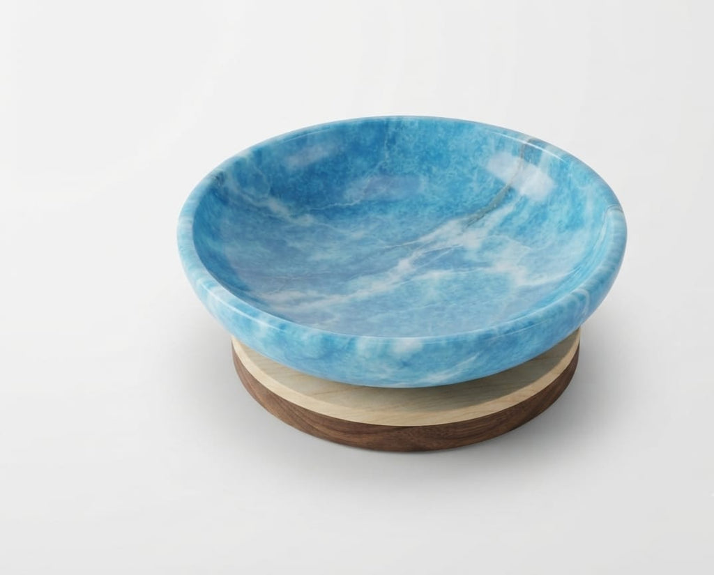 ONE-OF-A-KIND HANDCRAFTED EGYPTIAN ALABASTER ASHTRAY